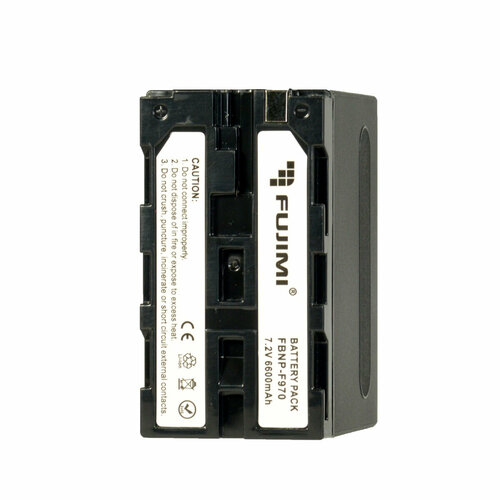 Аккумулятор Fujimi FBNP-F970 (6600 mAh) для цифровых фото и видеокамер аккумулятор fujimi fbnp fw50 для sony