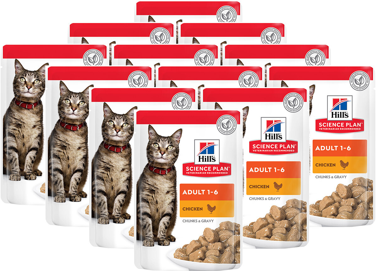 Hill's Science Plan Optimal Care влажный корм для кошек, с курицей, 85г - фото №12