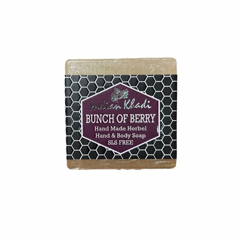 Мыло ручной работы Ягодный сбор Bunch of Berry SLS Free Indian Khadi 100 г