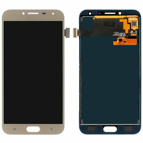 Дисплей для Samsung J400F (J4 2018) в сборе с тачскрином Золото - (AMOLED) дисплей для телефона samsung j400f j4 2018 в сборе с тачскрином золото amoled с регулировкой подсветки