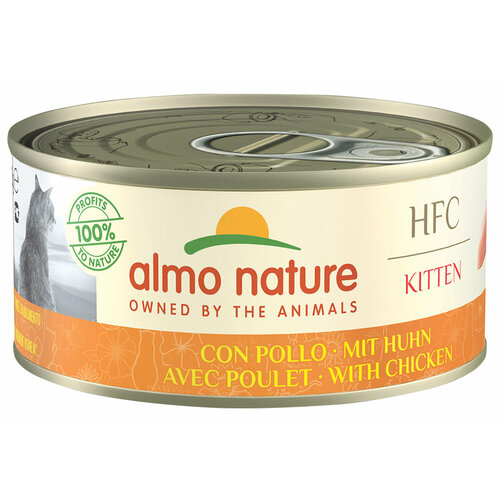 ALMO NATURE CAT HFC JELLY беззерновые для взрослых кошек с курицей в желе (150 гр х 24 шт)