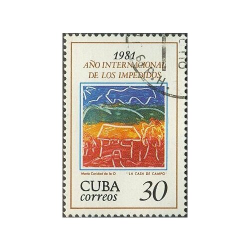 (1981-049) Марка Куба Коттедж Международный год инвалидов III Θ 1979 041 марка куба дети разных народов международный год детей iii o