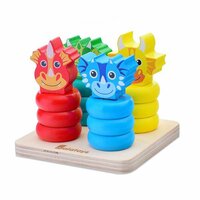 Пирамидка Alatoys "Драконы", 4 стойки   ...