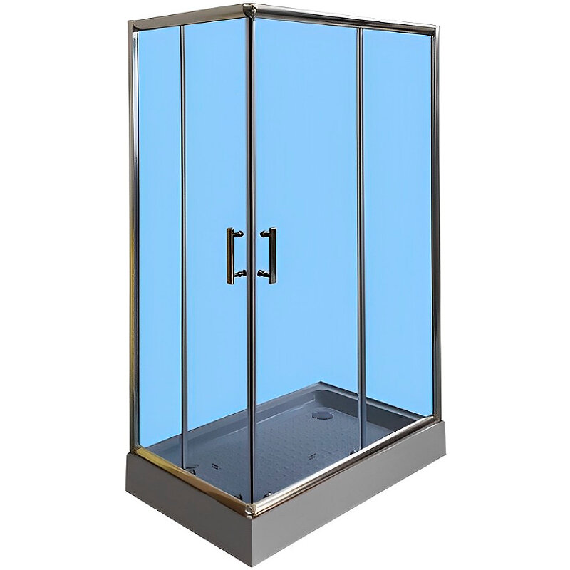 фото Душевой уголок Parly 120х80 ZQ121G профиль Хром стекло тонированное