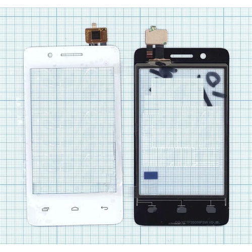 Сенсорное стекло (тачскрин) для телефона Fly Era Nano 9 (IQ436i), белое