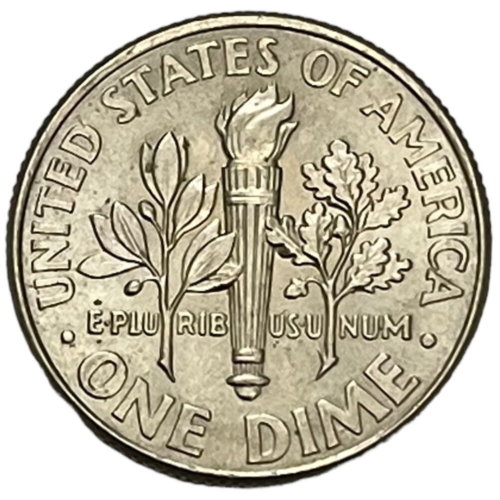 США 10 центов (1 дайм) 2009 г. (Dime, Рузвельт) (P)