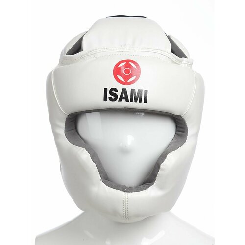 Шлем для каратэ киокусинкай с закрытым подбородком Isami, white-L