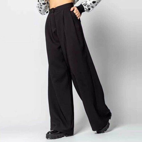 женские брюки napapijri malis чёрный размер s Брюки спортивные клеш DommoD, размер 42/164, черный