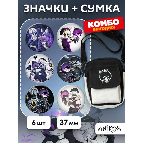 Сумка кросс-боди AniKoya, белый