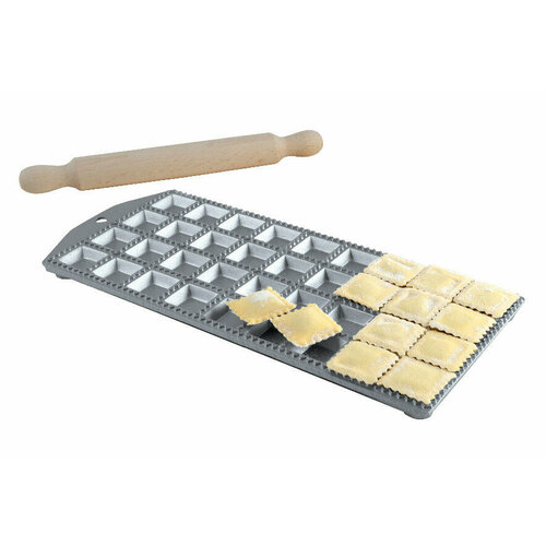 Форма для приготовления 36 квадратных равиоли Eppicotispai 35х35 мм со скалкой 2311₽