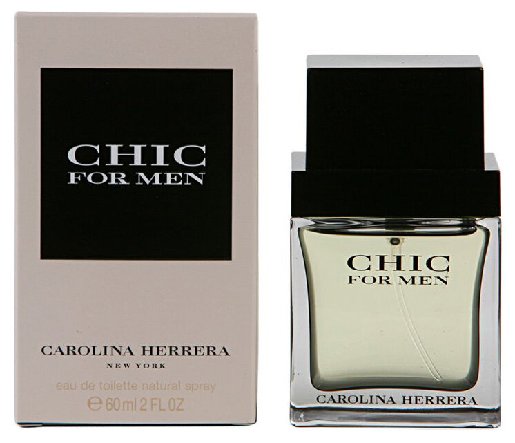 CAROLINA HERRERA туалетная вода Chic for Men, 60 мл, 70 г (ref.17)