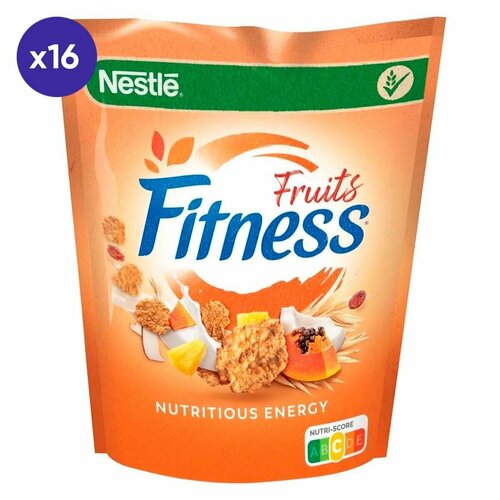 Сухой завтрак Nestle Fitness Fruits с фруктами (Польша), 225 г (16 шт)