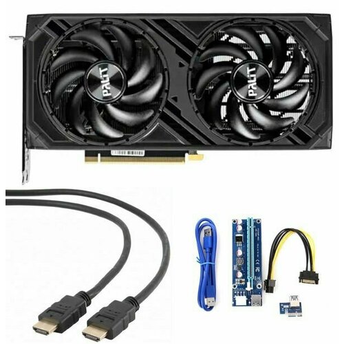 Palit nVidia GeForce RTX4060 TI Dual GDDR6 PCI-E 2310MHz 8192Mb 18000Mhz 128-bit HDMI DP NE6406T019P1-1060D 5941400₽