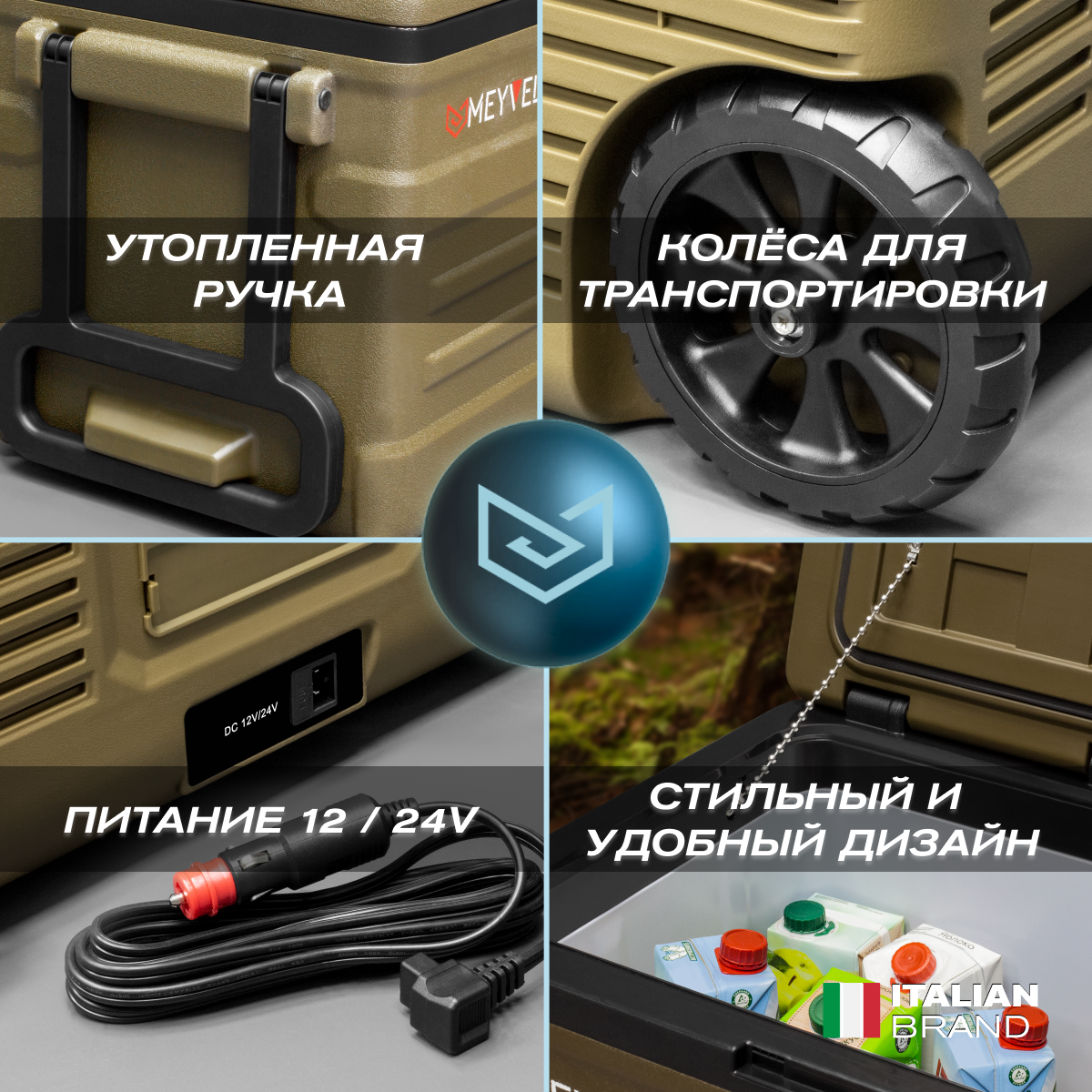 Автохолодильник Meyvel AF-U45-travel (компрессорный холодильник с колесами на 45 литров для автомобиля) — фото 3