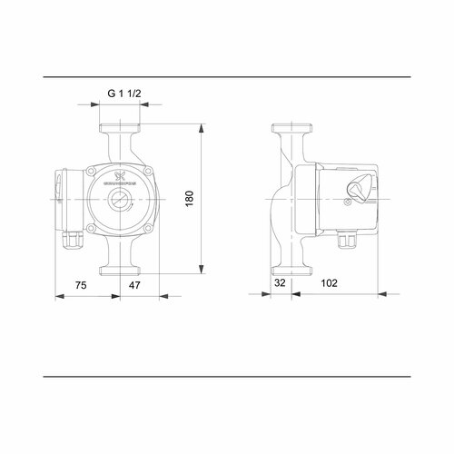 Насос циркуляционный GRUNDFOS UPS 25-40 EU