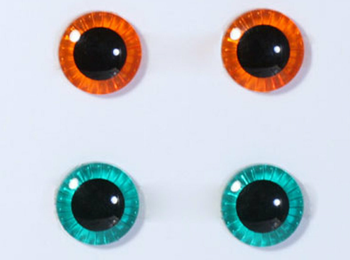 Глаза оранжевые и зеленые для кукол Pullip (Пуллип) / DAL (Дал) / Byul (Биул), Groove inc