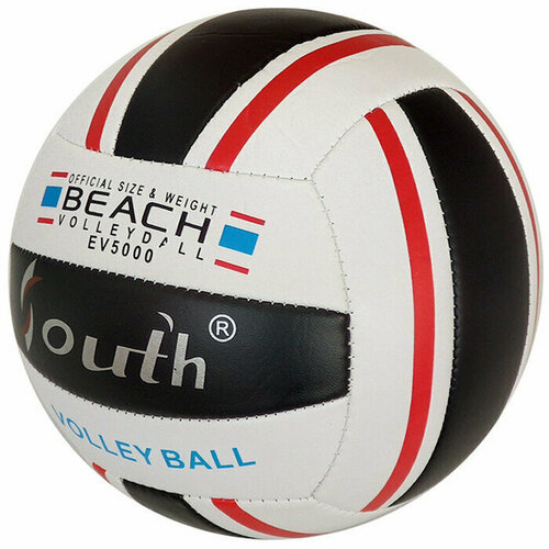 фото Мяч волейбольный sportex (pvc 2. 5, 250 гр. , машинная сшивка) (черный)
