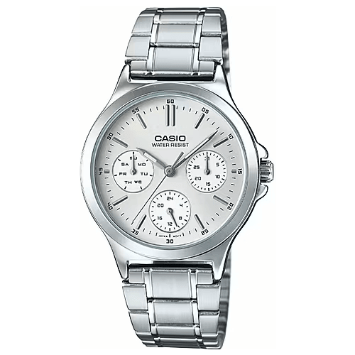 Наручные часы CASIO Collection LTP-V300D-7A, золотой, белый наручные часы casio collection ltp v300d 7a серый серебряный