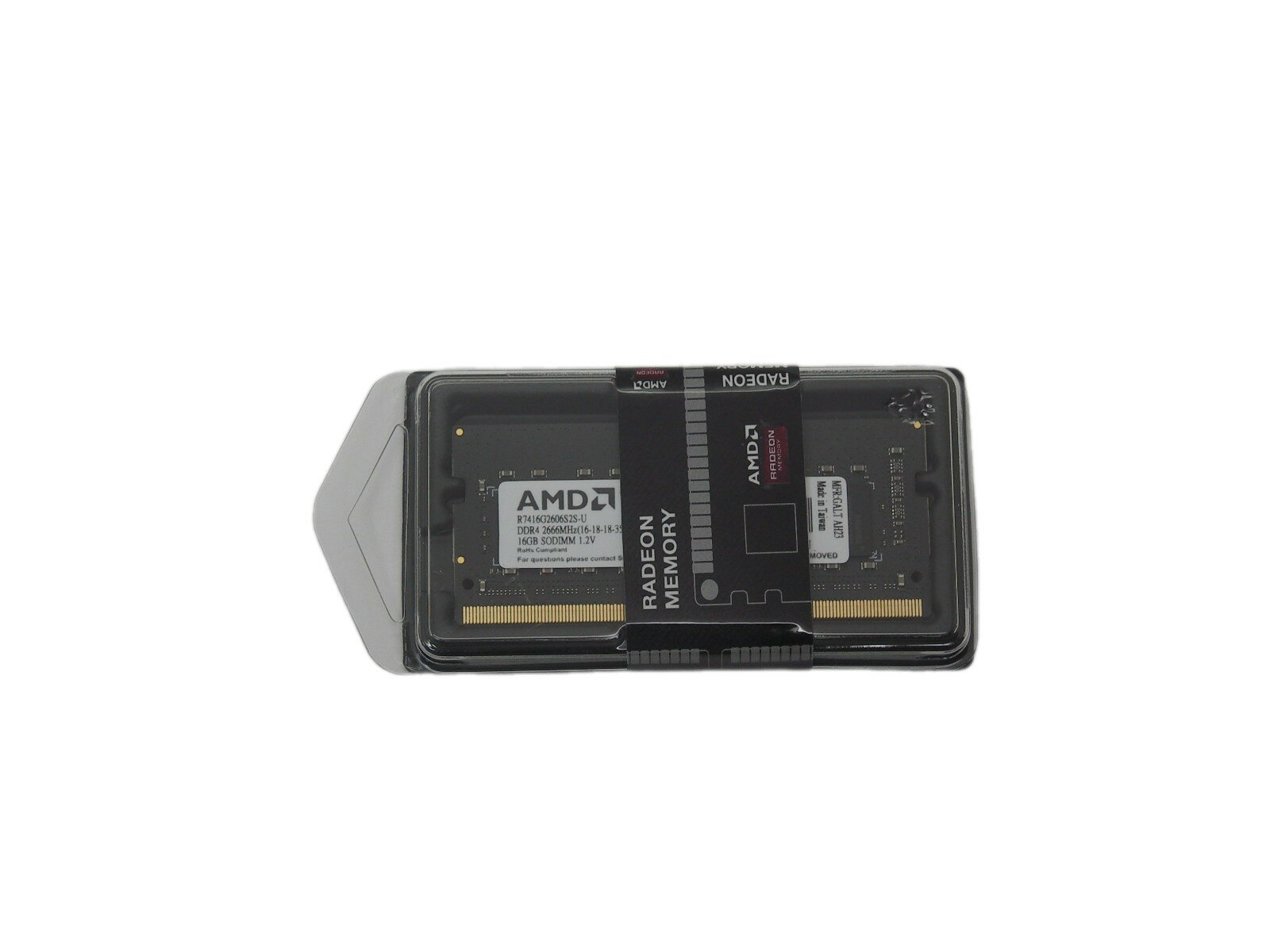 Модуль памяти SODIMM DDR4 16GB AMD PC4-21300 2666MHz CL16 1.2V RTL - фото №7