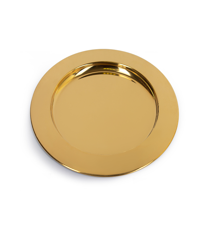 фото Блюдо сервировочное "Luxstahl" круглое d-40см