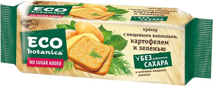 Крекер Eco Botanica с пищевыми волокнами картофелем и зеленью 175г