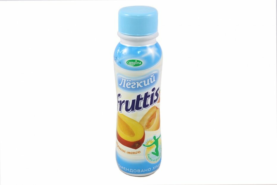 Йогурт легкий ТМ Fruttis (Фруттис) абрикос-манго 0,1%