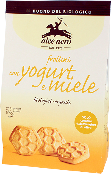 Печенье Alce Nero йогуртово-медовое, 350 г, мед, йогурт - фото №3