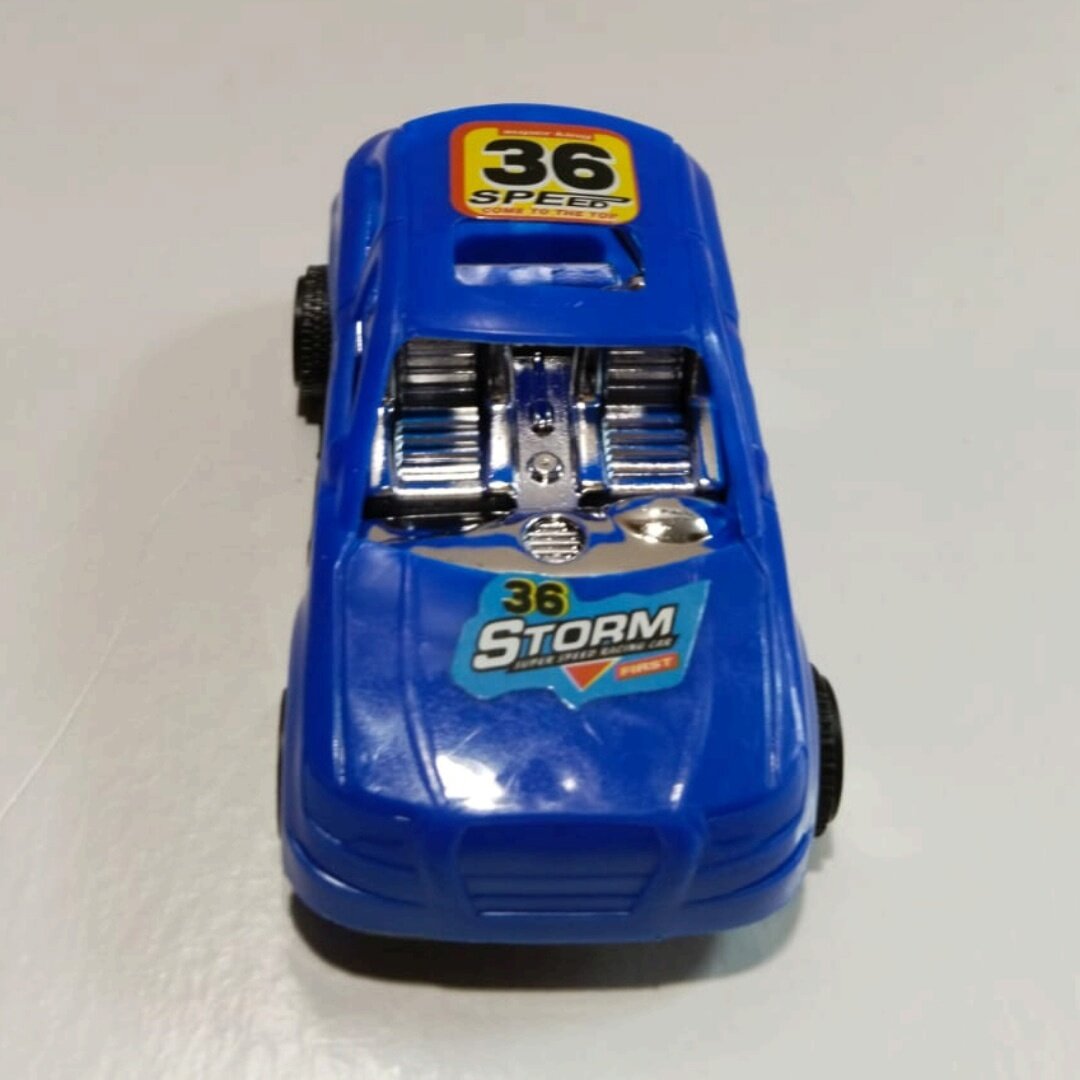 Инерционная гоночная машина "Синяя машина", размер 7,5.3,5.2,5 см