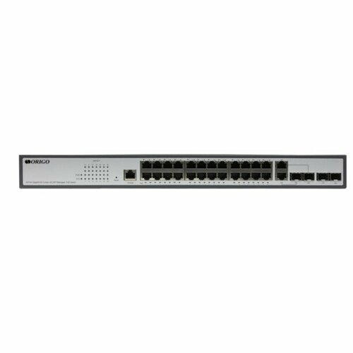 ORIGO Сетевое оборудование OS3128P 250W A1A Управляемый L2 PoE-коммутатор 24x1000Base-T PoE 2x1000Base-X SFP 2xCombo 1000Base-T SFP PoE-бюджет 35022₽