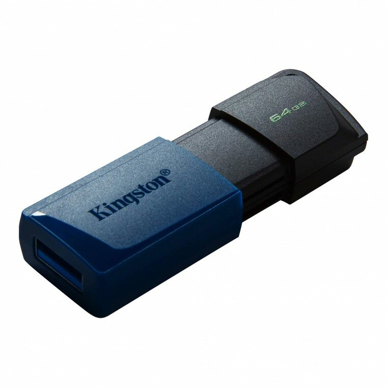 Накопитель USB 3.2 64 Гб Kingston Exodia M, , черный/синий (DTXM/64GB)
