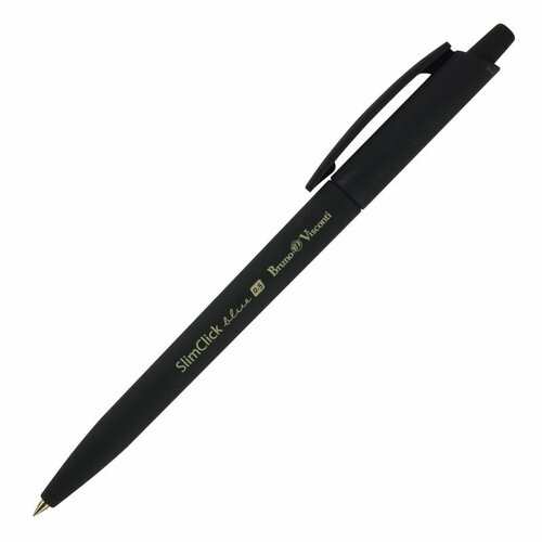Ручка SlimClick. BLACK шариковая автоматическая 0.5 ММ, синяя, 24 штуки.