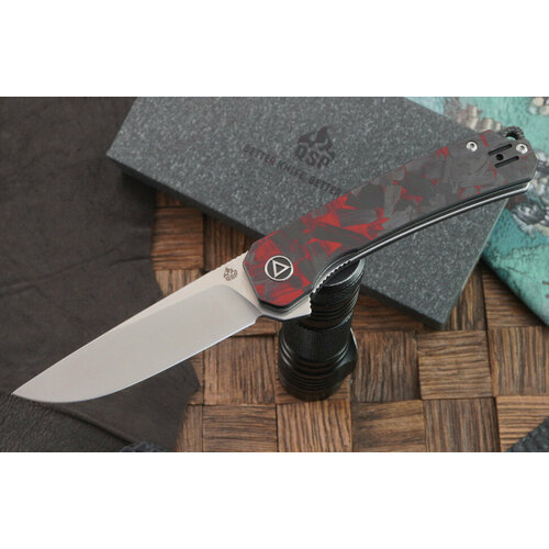 фото Складной нож qsp knife osprey qs139-f1, сталь 14c28n, рукоять карбон/ g-10