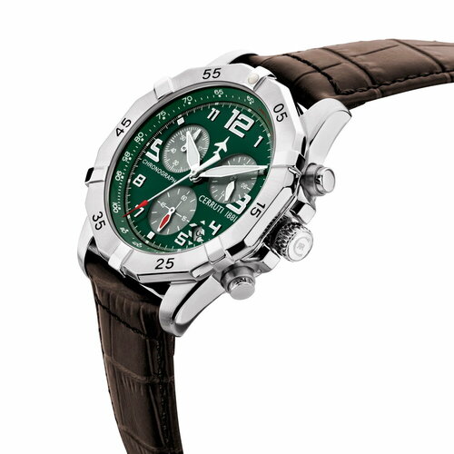 Наручные часы Cerruti 1881 CIWGC2224402, зеленый, серебряный