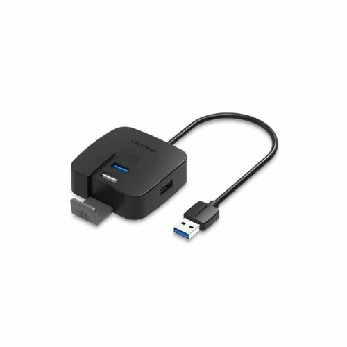 Концентратор Vention OTG USB 30 на 4 порта Черный - 1м 204300₽
