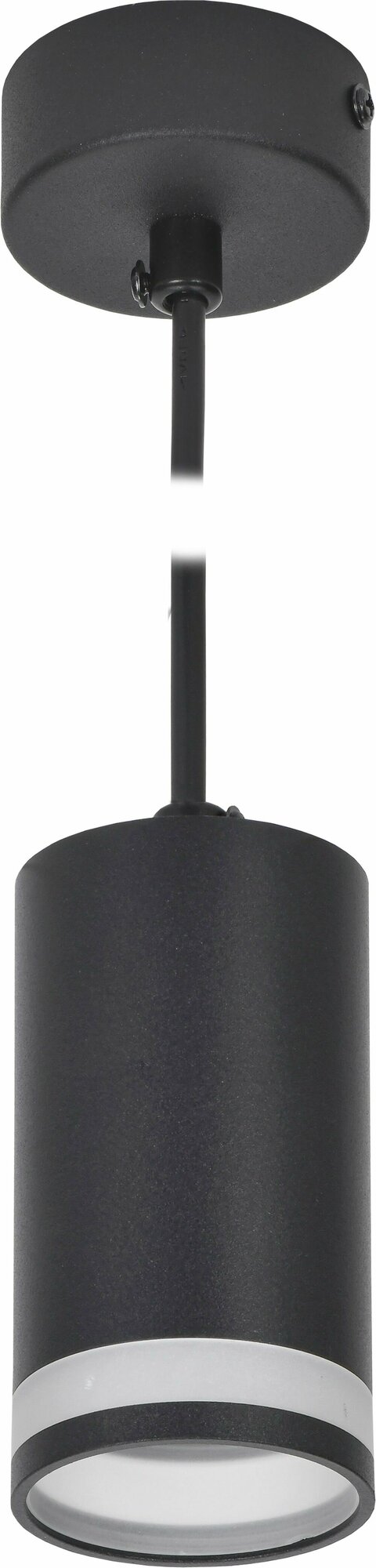 фото Подвес алюминий/акрил GU10x50 Вт черный 5,5x125 см