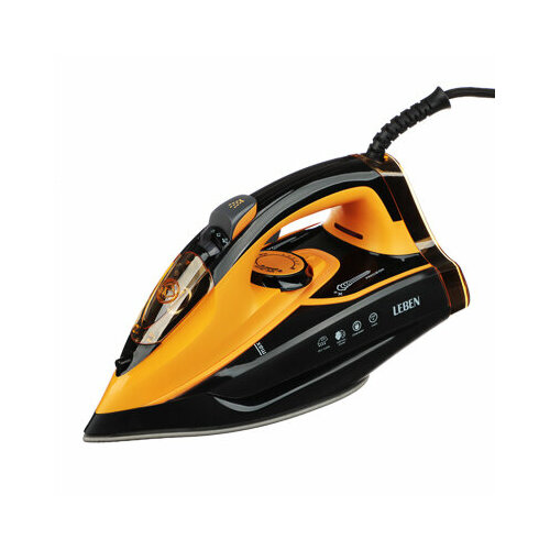 Leben утюг с отпаривателем 2400вт керамика антикапля антинакипь автовыкл бак для воды 430мл 362200₽