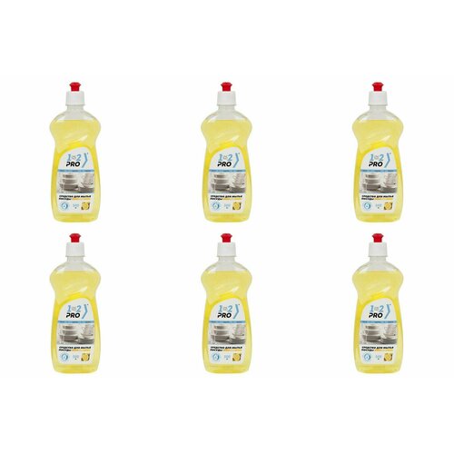 1-2-Pro Средство для посуды, Лимон, 500 мл, 6 шт
