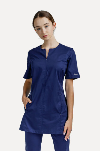 Изображение товара Блуза женская медицинская, сферы услуг вилан, размер 42, рост 170-176см, синий