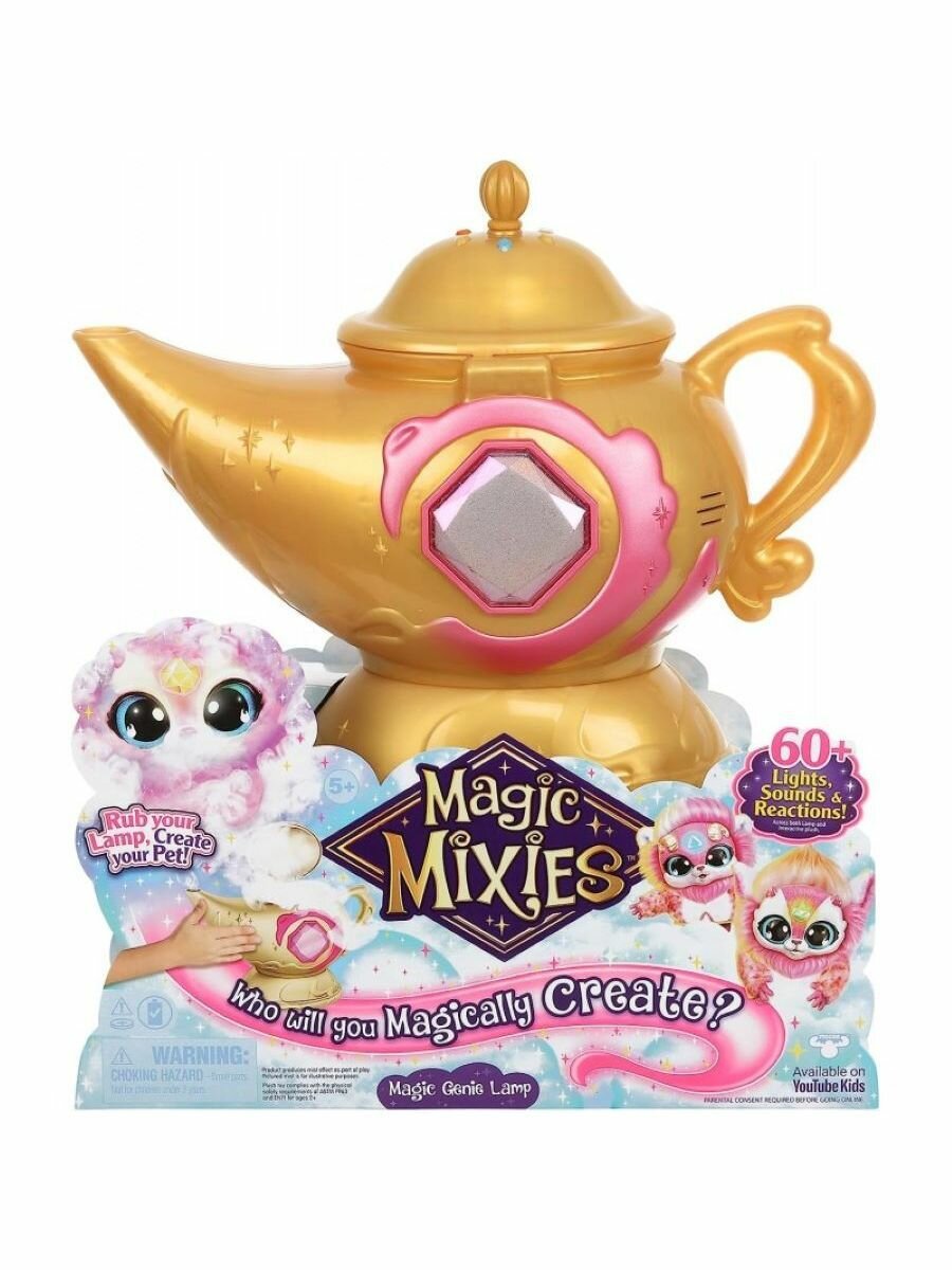 Magic Mixies Magic Lamp Волшебная лампа Джина- Розовая - фотография № 1