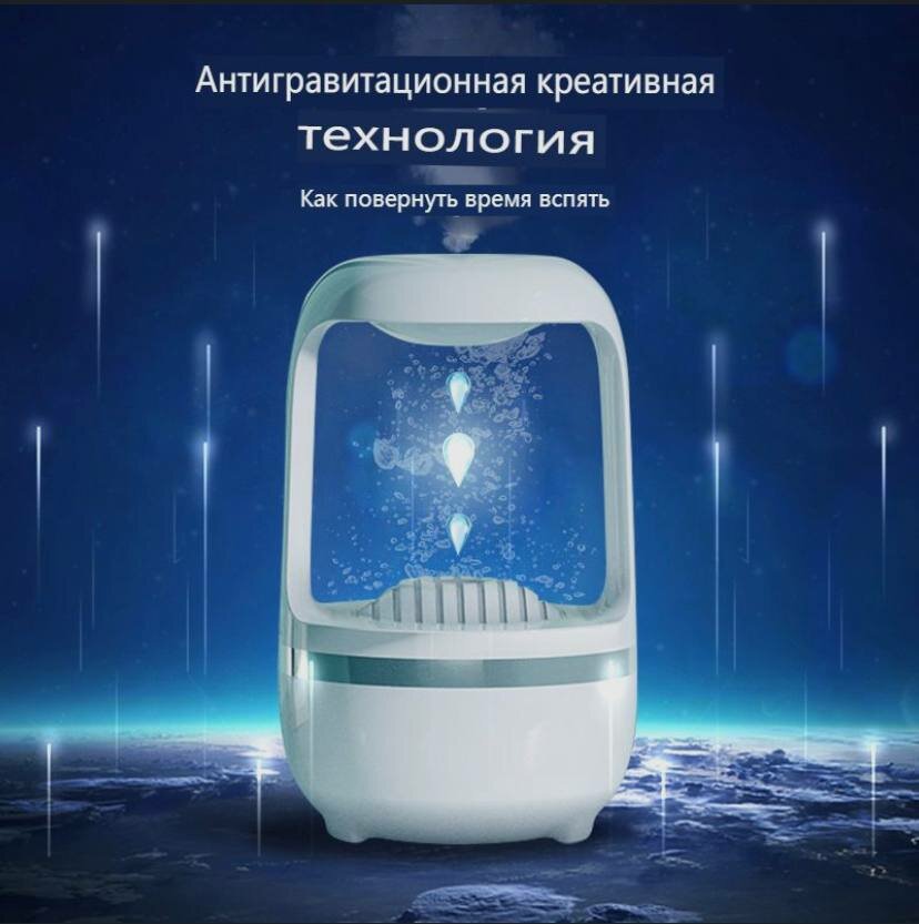 Увлажнитель воздуха ультразвуковой, аромадиффузор, белого цвета