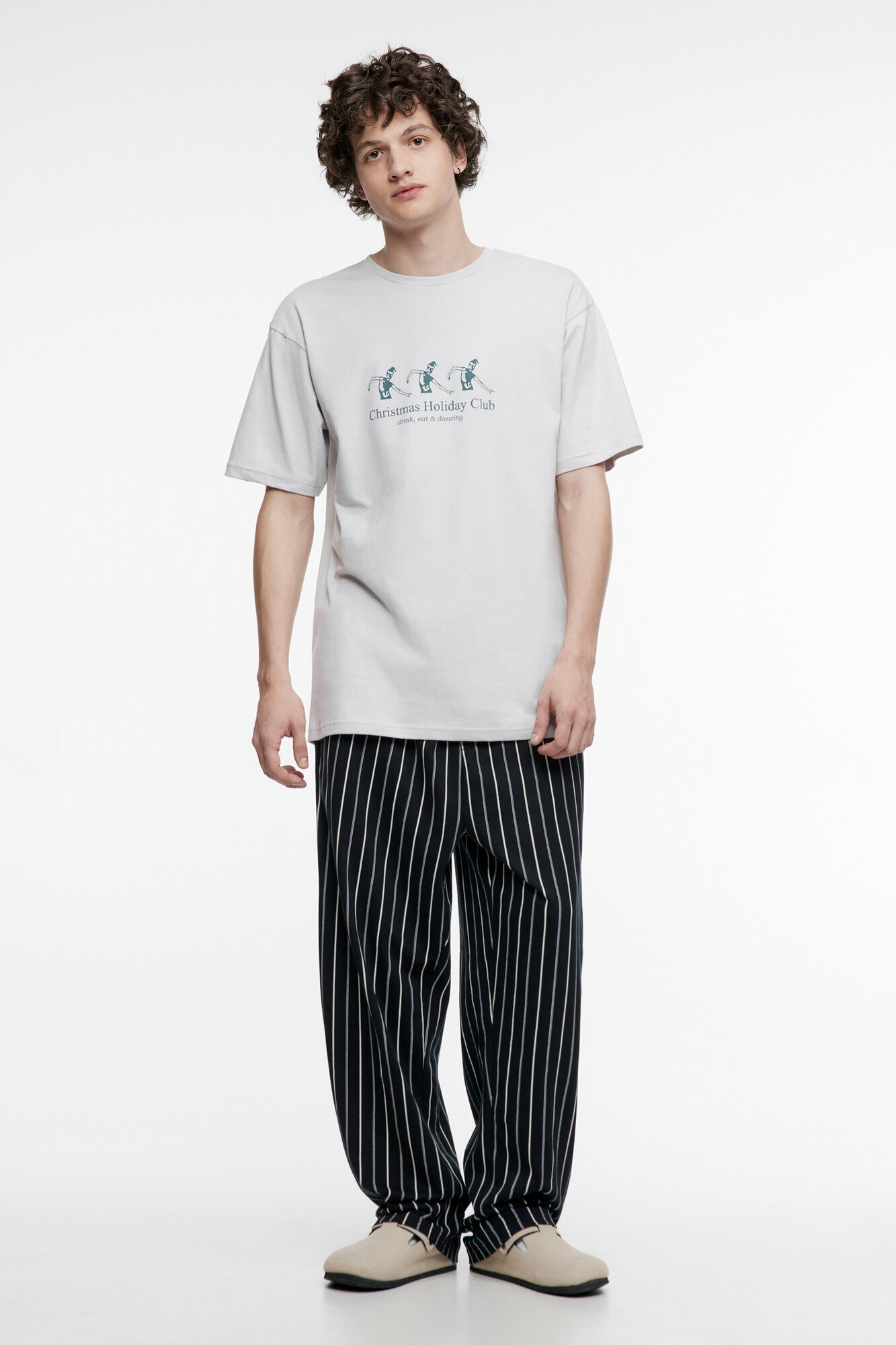 Комплект Befree, брюки, футболка, размер XL, серый - фотография № 2