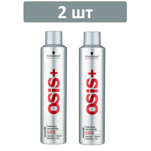 Лак для волос эластичной фиксации Schwarzkopf Professional Osis+ Elastic N 1 300 мл 2 шт