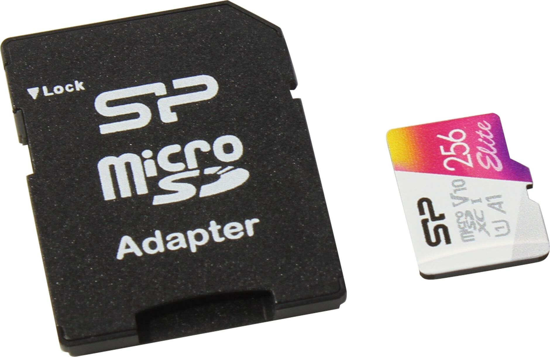 Карта памяти microSDXC UHS-I U1 SILICON POWER Elite 256 ГБ, 100 МБ/с, Class 10, , 1 шт., переходник SD - фото №3