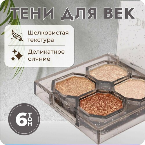 DIKALU Тени для век 4 цвета тон 6