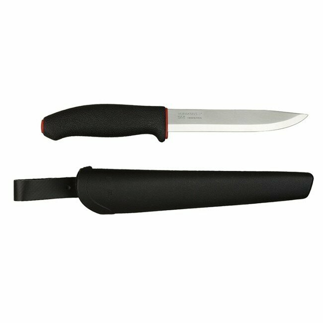 Morakniv Нож Morakniv 711, углеродистая сталь, цвет черный/красный