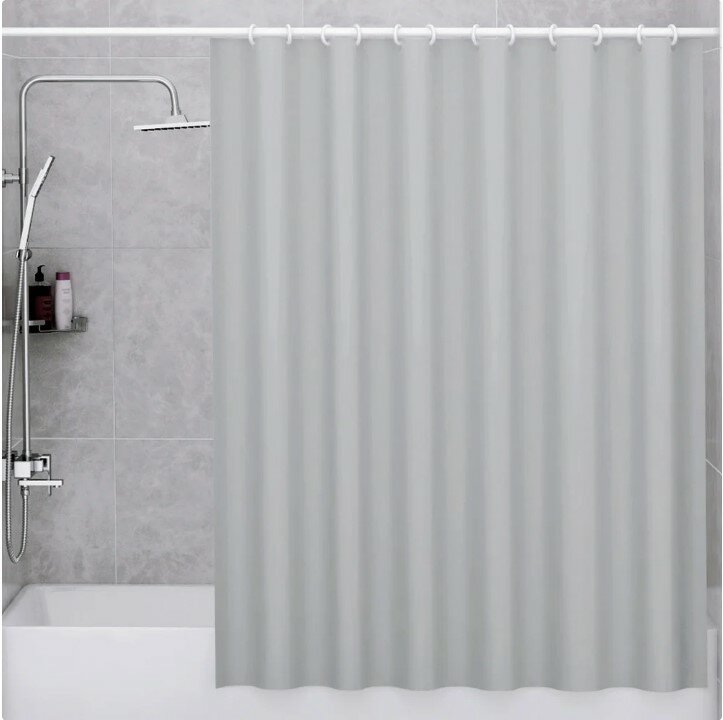 Штора для ванной WasserKRAFT Oder SC-30501 180x200180х200 см, серый