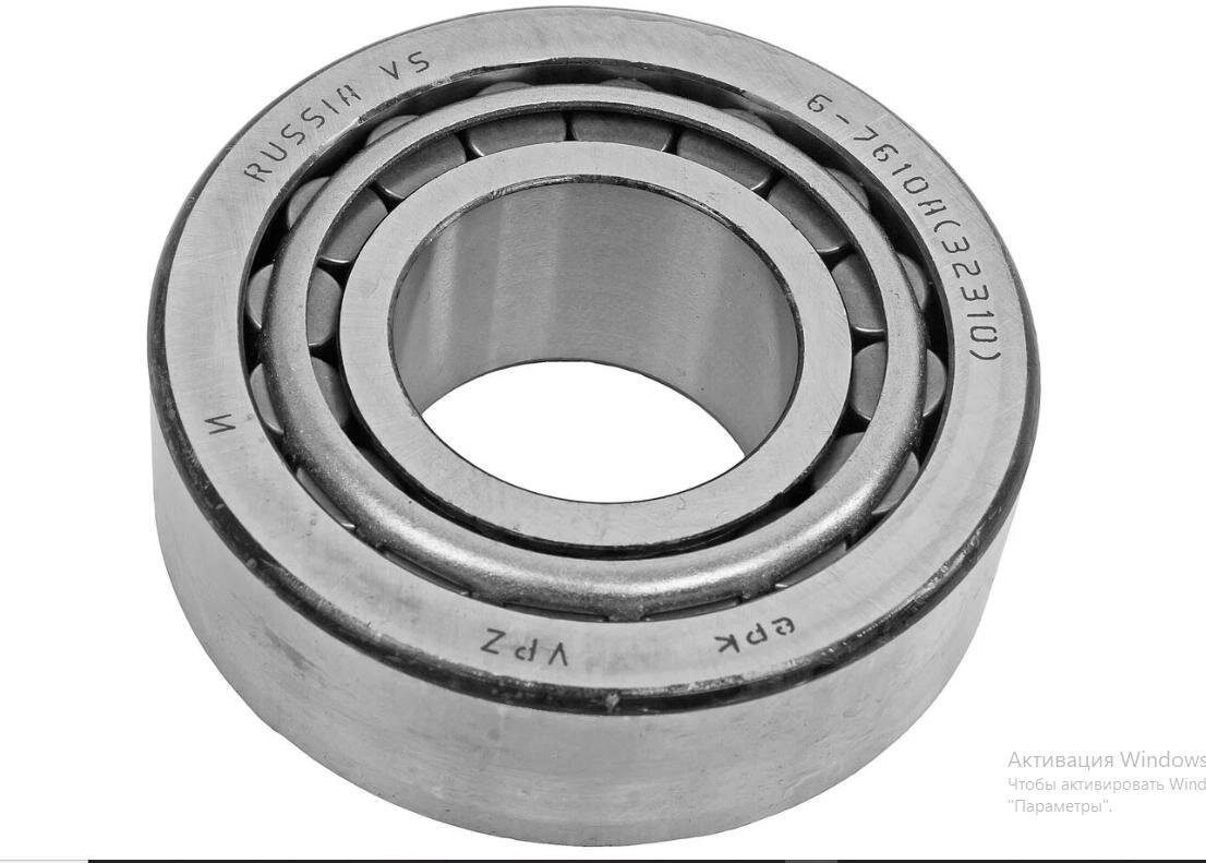 Подшипник роликовый конический радиально-упорный однорядный 6-7610А (32310) ВПЗ Россия