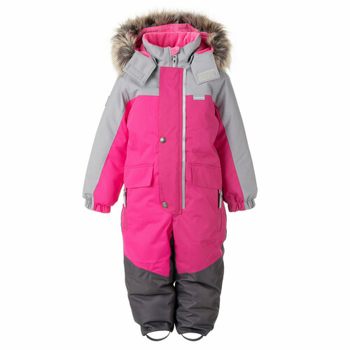 фото Комбинезон kerry trio k23427, размер 140, серый, розовый