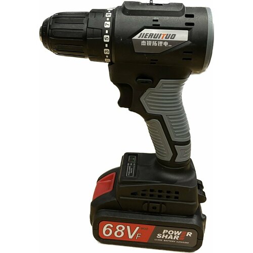 Шуруповерт бесщеточный аккумуляторный 68 vf 2 аккумулятора зарядное устройство кейс 600000₽