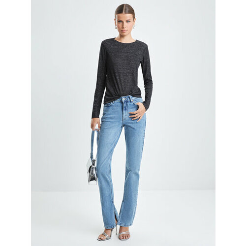 фото Джинсы зауженные zarina, размер m (ru 46), синий